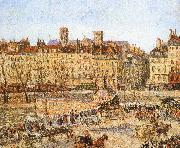 Camille Pissarro Bank on the afternoon of oil